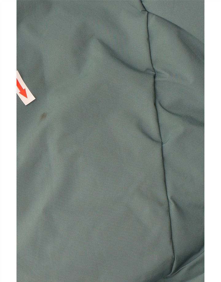 COLUMBIA Abrigo acolchado con capucha para hombre ES 38 Azul medio Poliéster con bloques de color