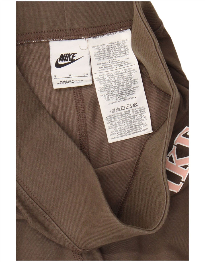 NIKE Leggings gráficos para mujer UK 10 Small Gris Algodón