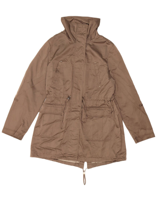 Marks & Spencer Chaqueta Parka Autograph para Mujer UK 44 Poliéster Caqui Mediano