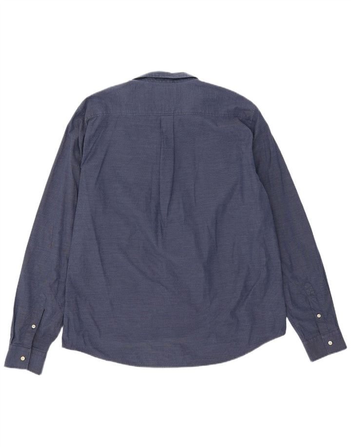 Superdry Camisa Regular Fit XL De Algodón Azul Hombre