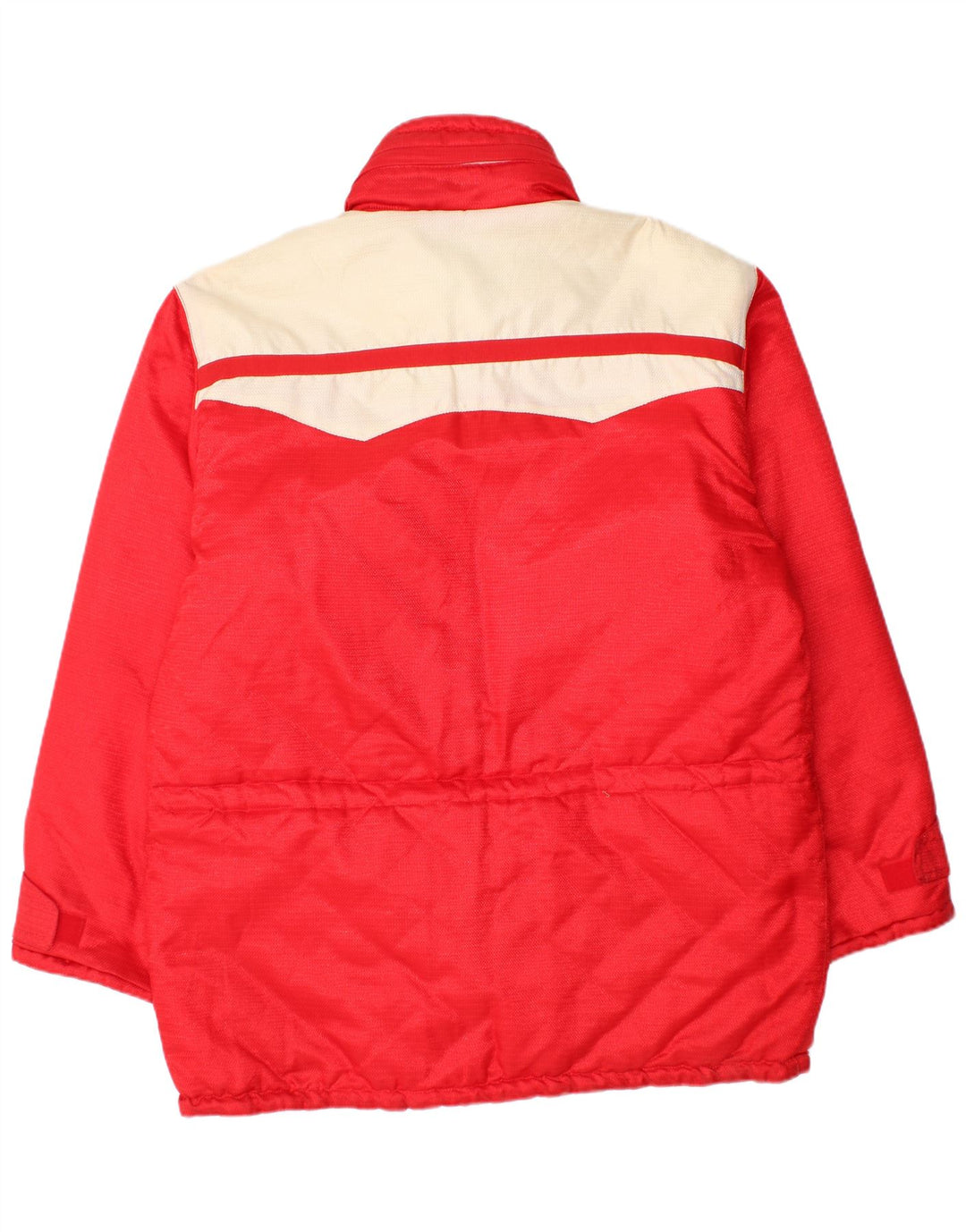 Vintage hombres acolchado abrigo Reino Unido 40 gran bloque de color rojo