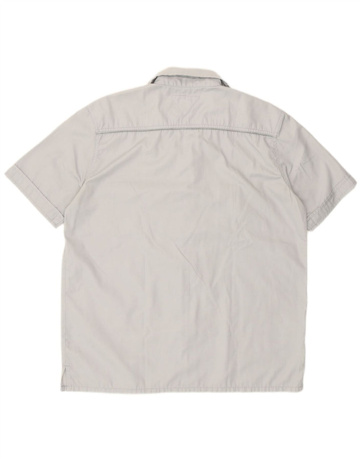 Meltin' Pot Camisa de manga corta para hombre XL Gris Poliéster