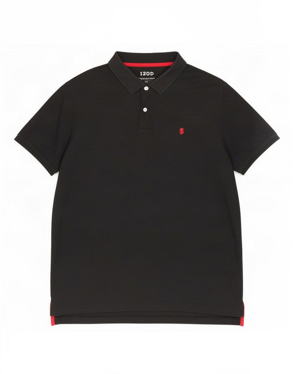 Izod Polo Hombre XL Algodón Negro