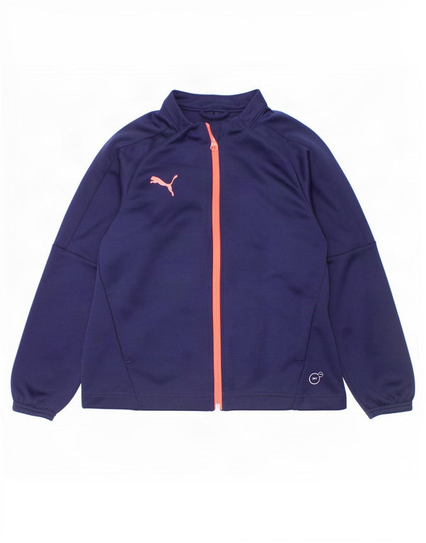 Puma Chaqueta Chándal Niña 7-8 Años Azul Marino Poliéster