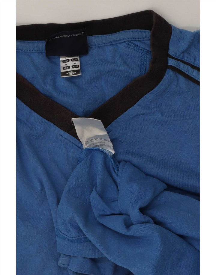 Camiseta Umbro Hombre Top Azul Medio Algodón