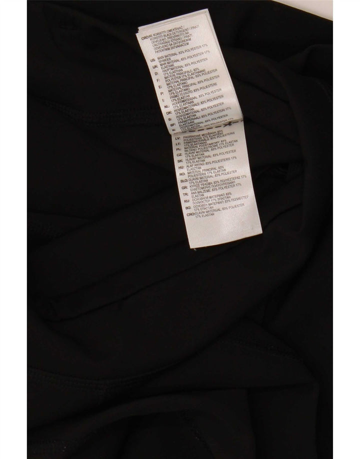 Adidas Mujer Climalite Capri Leggings Reino Unido 12/14 Mediano Negro Poliéster