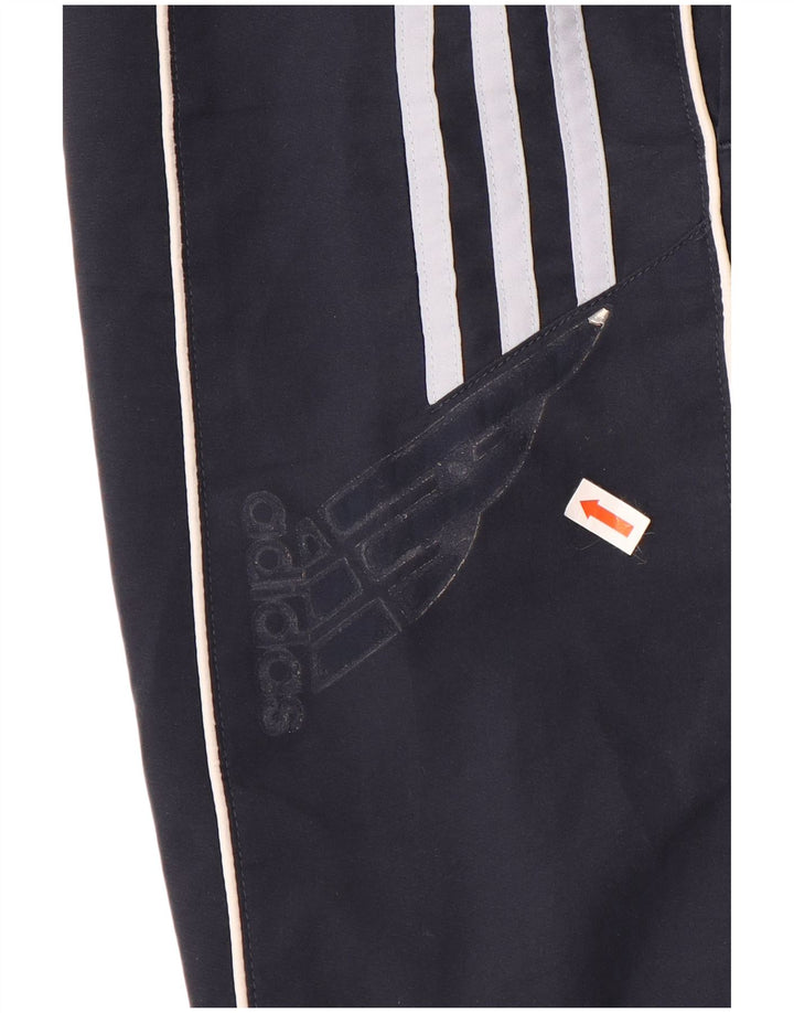 Adidas - Pantalones cortos deportivos para hombre, talla grande, poliéster, color azul marino