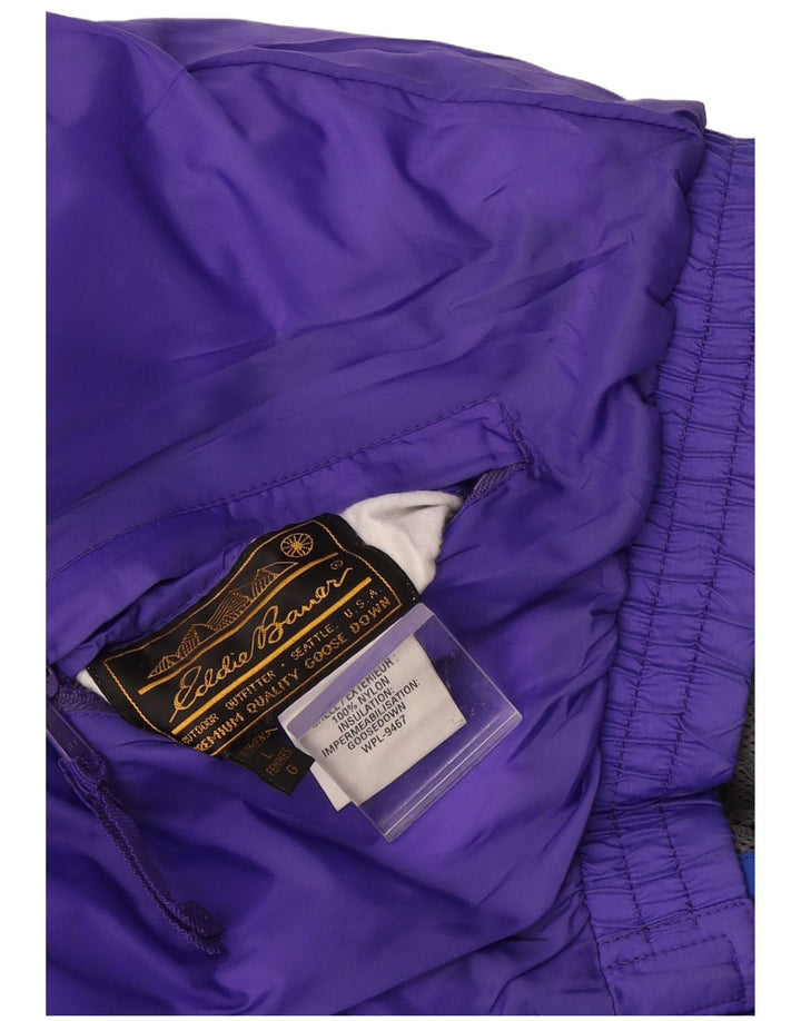 Eddie Bauer Chaqueta acolchada con capucha de gran tamaño para mujer Reino Unido 46 Grande Púrpura