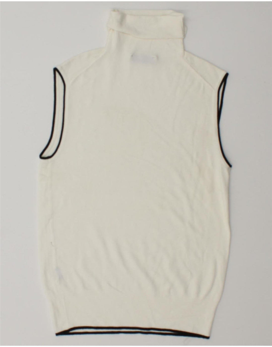 Zara Mujer Chaleco Tank Top Reino Unido 12 Mediano Blanco