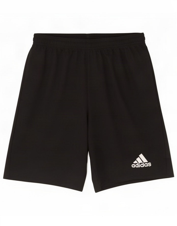 Pantalones cortos deportivos Adidas Climalite para hombre pequeños de poliéster negro