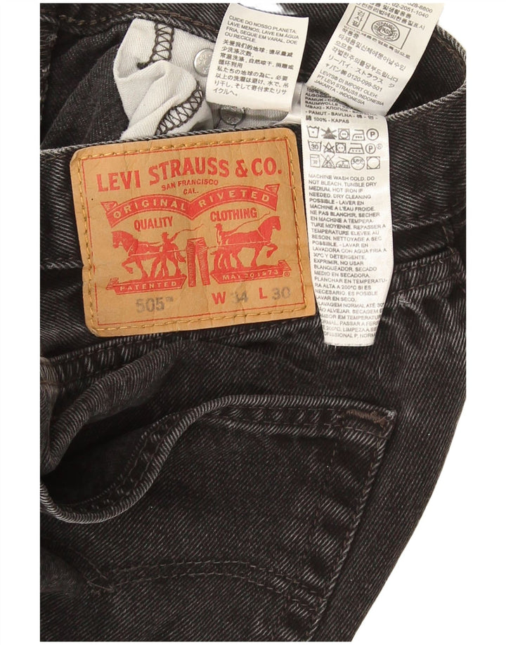 Levi's Vaqueros rectos 505 para hombre W34 L30 Algodón negro