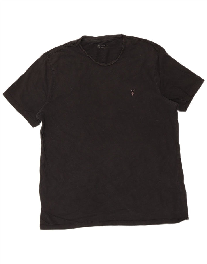 All Saints Camiseta Regular Fit Hombre Top XL Algodón Negro