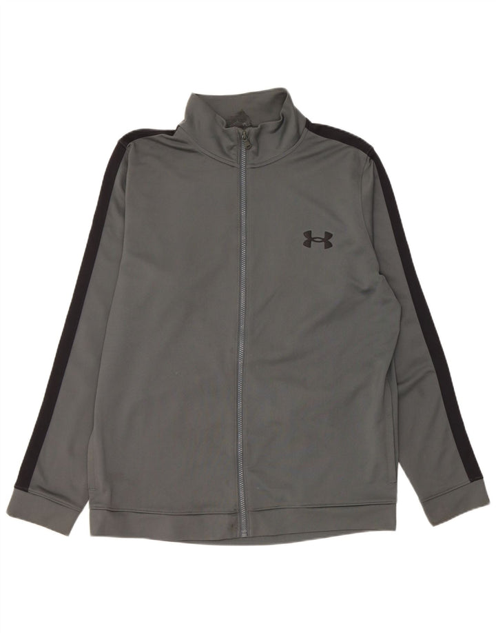 Under Armour Hombre Chándal Top Chaqueta Grande Gris Colorblock Poliéster