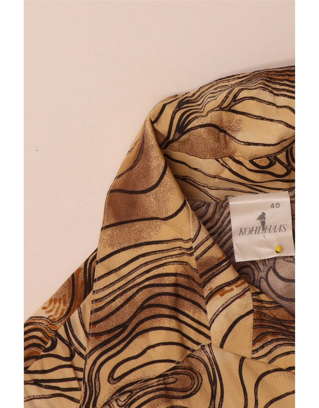 Blusa Kohlhaas Mujer EU 40 Viscosa Tie Dye Marrón Medio