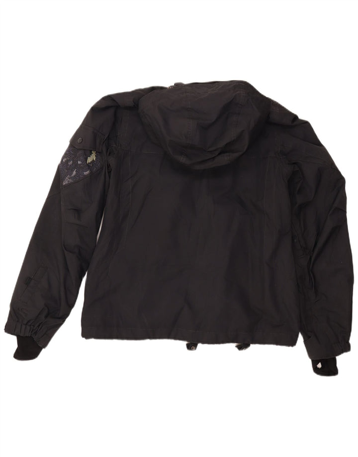 O'Neill Chaqueta cortavientos con capucha para hombre UK 40 Large Poliéster negro