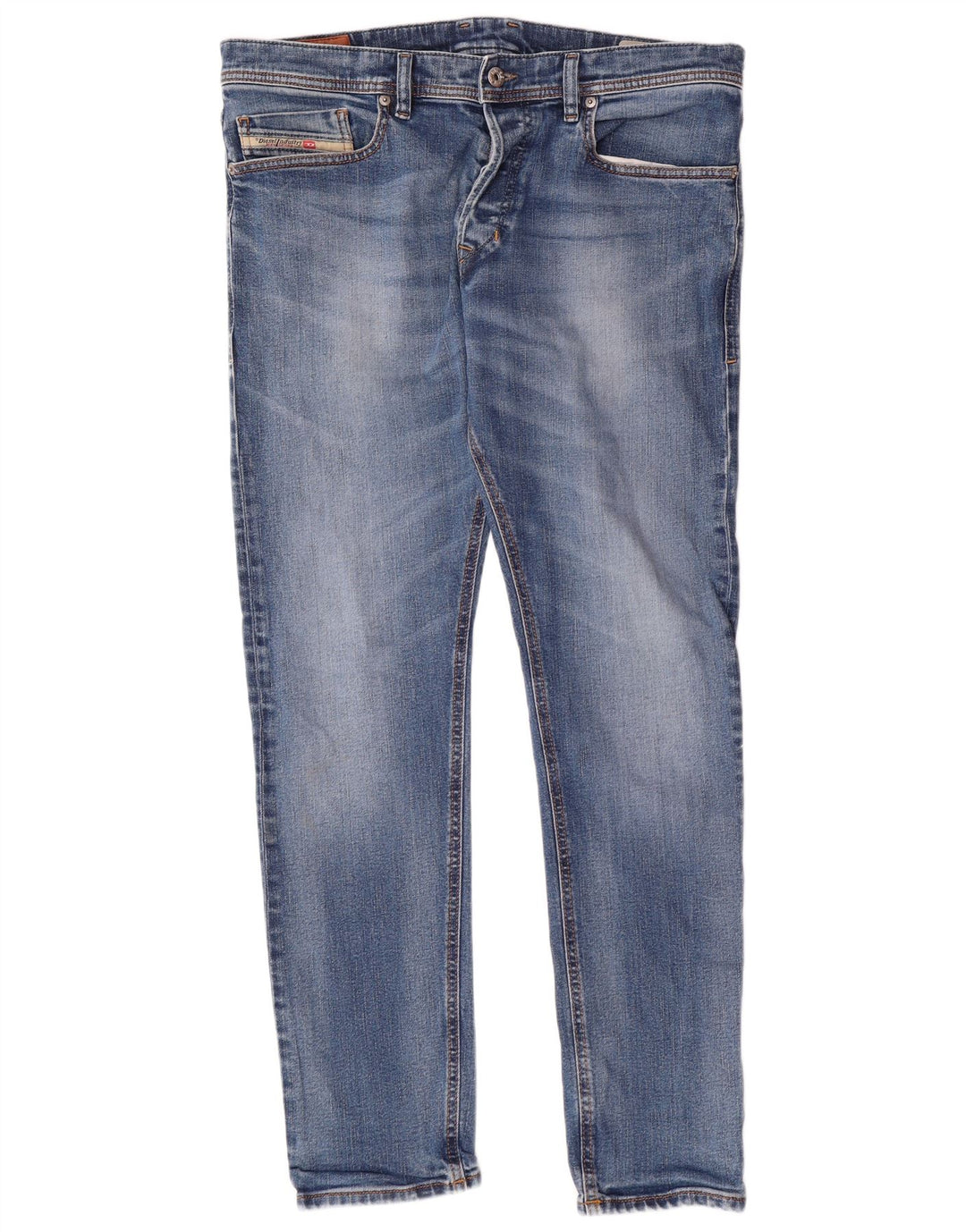 DIESEL Vaqueros ajustados Tepphar Carrot para hombre W34 L32 Algodón azul