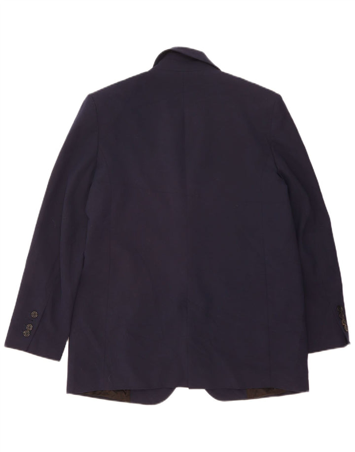 Zara Chaqueta Blazer Extragrande con 1 Botón para Mujer UK 10 Small Azul Marino