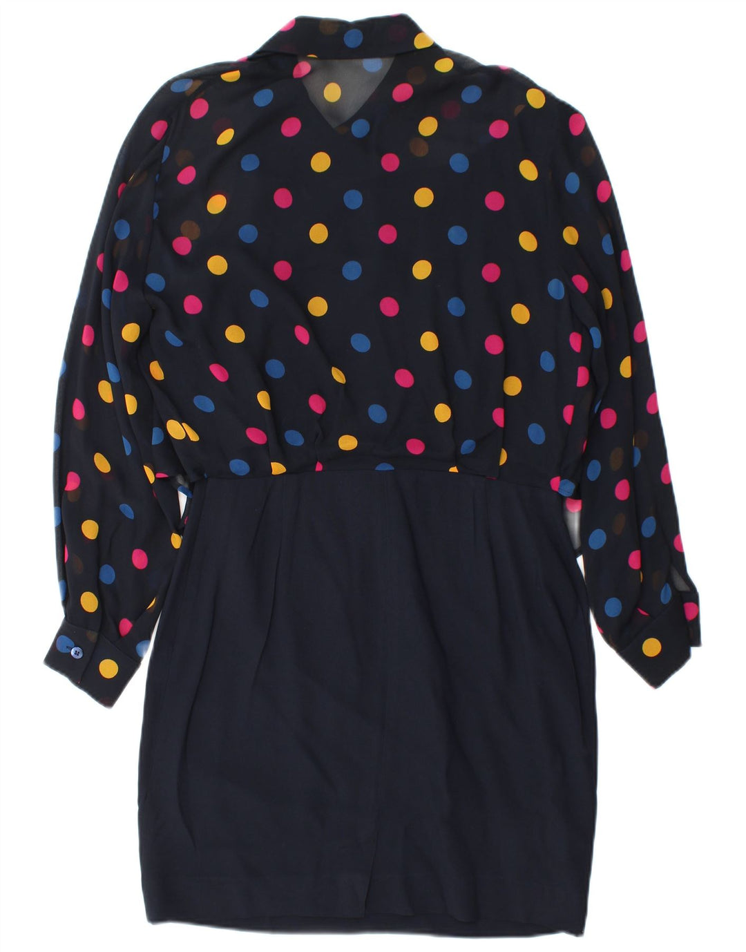 Arezia Vestido tubo con lazo delantero para mujer UK 10 Small Azul marino manchado