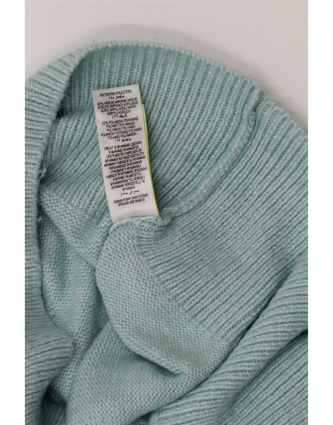 Marks & Spencer Suéter con Cuello Alto para Mujer UK 46 Grande Turquesa