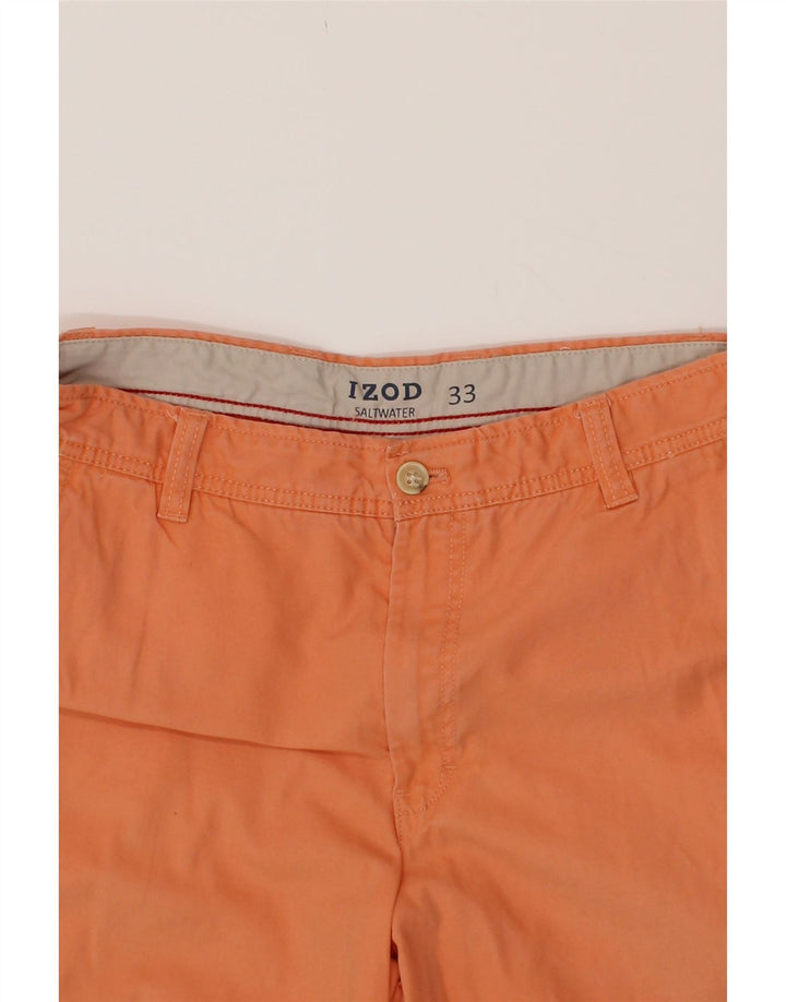 IZOD Mens Chino Shorts W33 Medium Orange Cotton Vintage Izod and Second-Hand Izod from Messina Hembry 