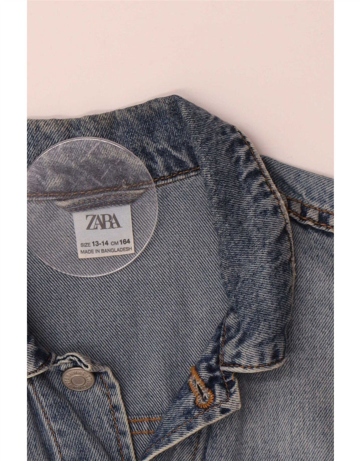 Chaqueta vaquera Zara Niño 13-14 años Azul