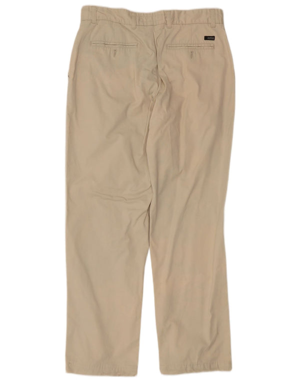 Zara Pantalón chino recto para hombre EU 42 Large W32 L30 Beige