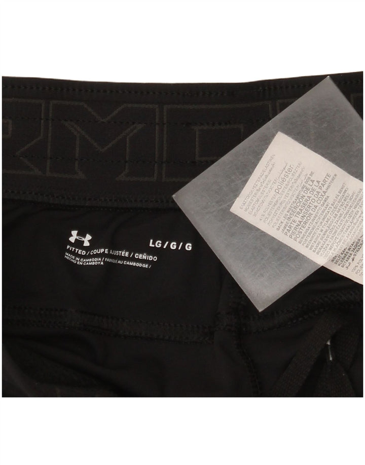 Under Armour Pantalones de chándal ajustados para mujer UK 44 Grande Poliéster negro