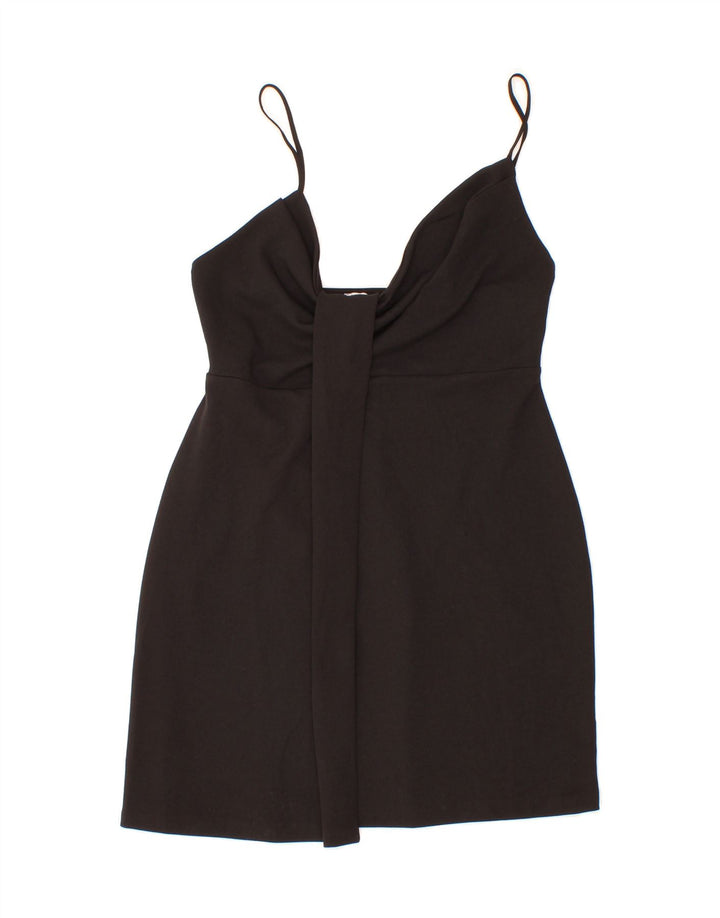 ZARA Womens Slip Dress UK 12 Medium Black Vintage Zara and Second-Hand Zara from Messina Hembry 