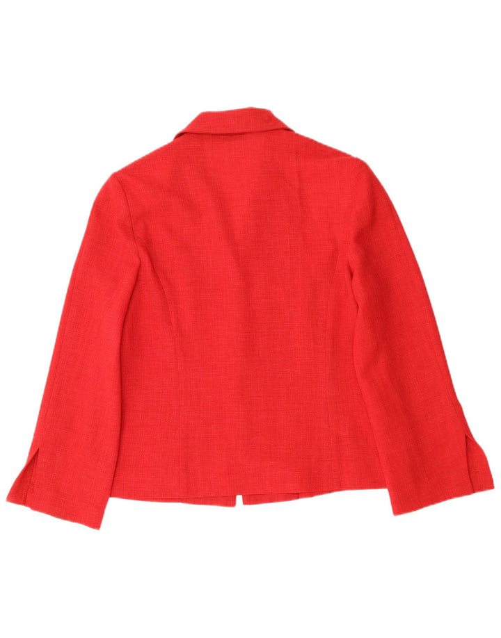 Sasha Chaqueta Blazer para Mujer EU 42 Grande Poliéster Rojo Clásico