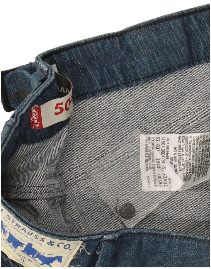 LEVI'S Jeans rectos 504 para hombre W32 L32 Algodón azul marino