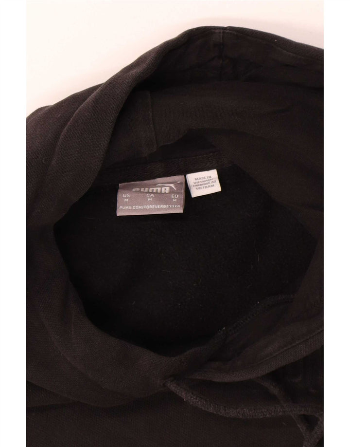 Puma Hombre Sudadera Con Capucha Jumper Medium Negro Algodón