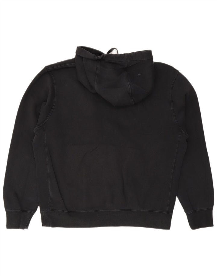 Nike - Sudadera con capucha para hombre (algodón negro mediano)