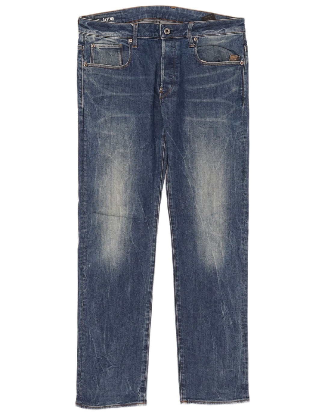 Vaqueros rectos Revend para hombre G-Star W34 L32 Algodón azul