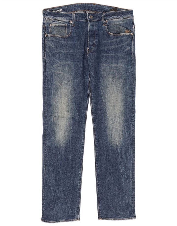 Vaqueros rectos Revend para hombre G-Star W34 L32 Algodón azul