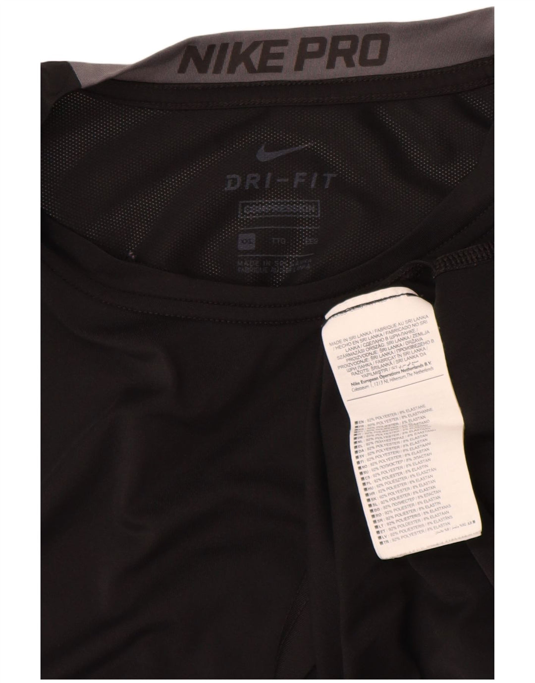 Nike Camiseta Dri Fit para hombre Top 2XL Poliéster negro