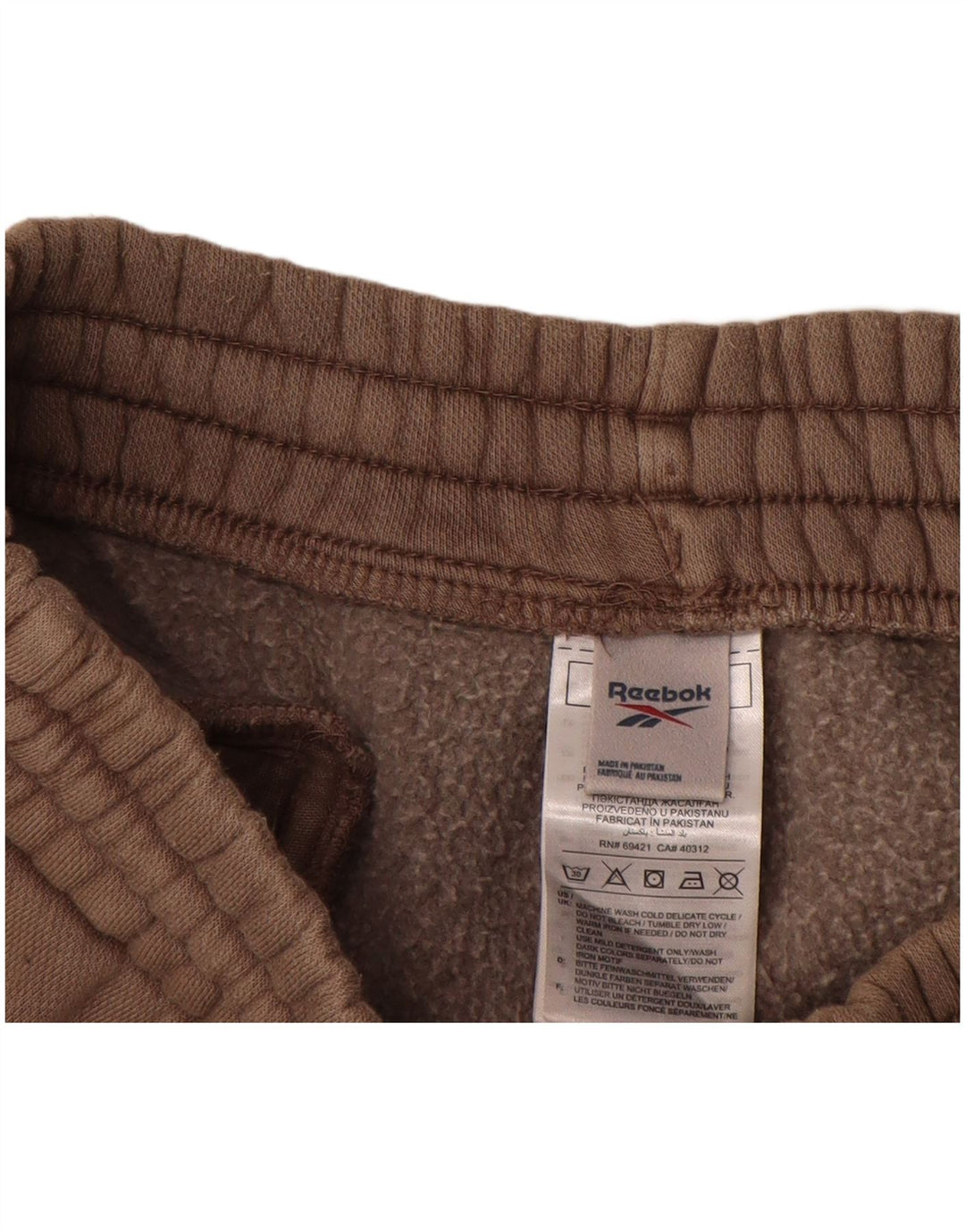 Pantalones cortos deportivos Reebok Hombre Algodón beige medio