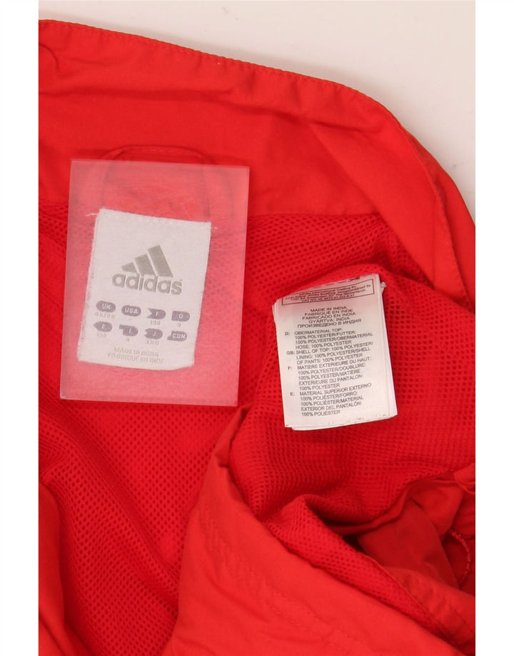 ADIDAS Chubasquero Hombre UK 46/48 XL Rojo Colorblock Poliéster