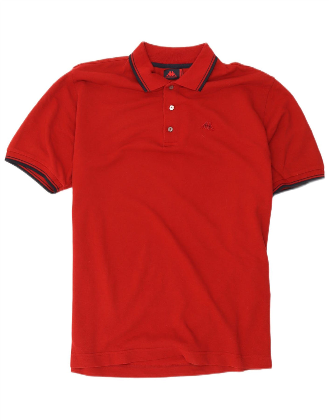 Kappa Polo Hombre Grande Rojo Algodón