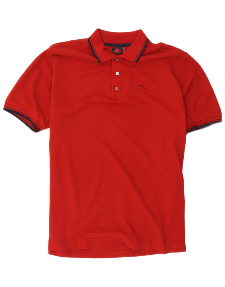 Kappa Polo Hombre Grande Rojo Algodón