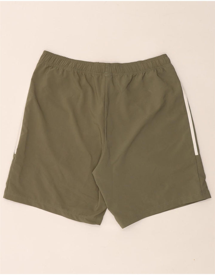 Adidas Pantalones cortos deportivos para hombre XL Verde Poliéster