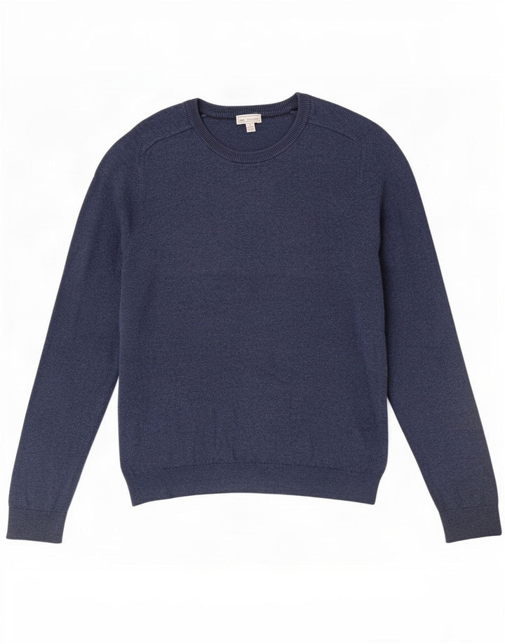 Gap Jersey De Cuello Redondo Para Hombre Jersey Pequeño De Algodón Azul Marino