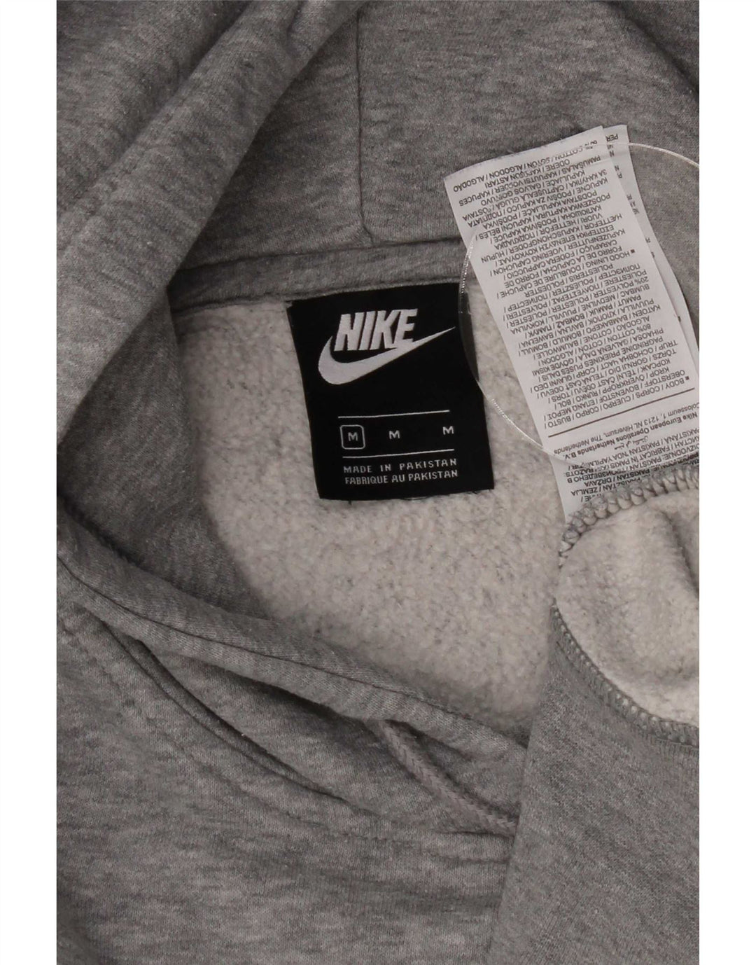 Sudadera con capucha Nike para hombre - Jersey de algodón moteado en gris medio