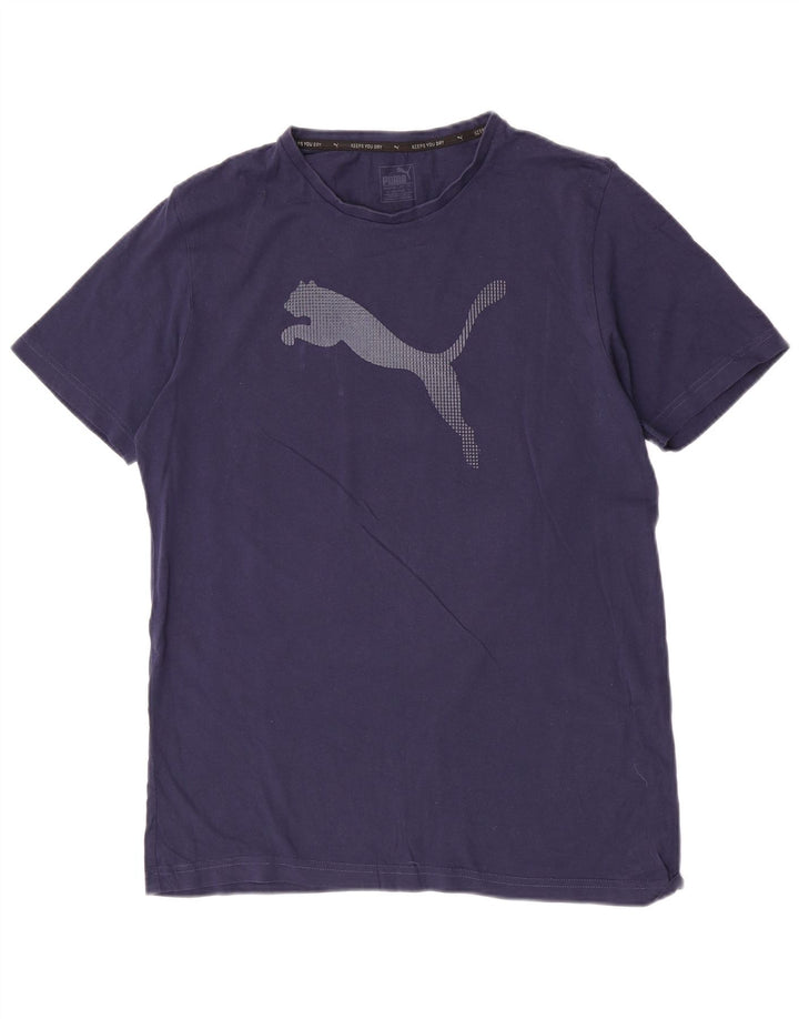 Puma - Camiseta gráfica para hombre, talla grande, azul marino