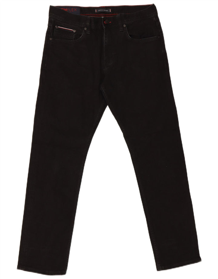Tommy Hilfiger Vaqueros ajustados Bleecker para hombre W32 L30 Algodón negro