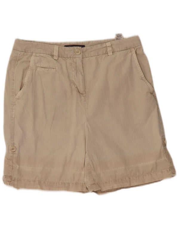Marks & Spencer Pantalones cortos chinos para mujer UK 10 Small W28 Algodón beige
