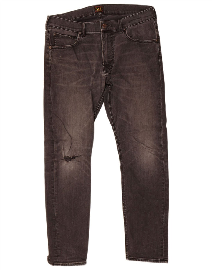 Vaqueros Lee Luke Slim para Hombre W32 L30 Algodón Gris
