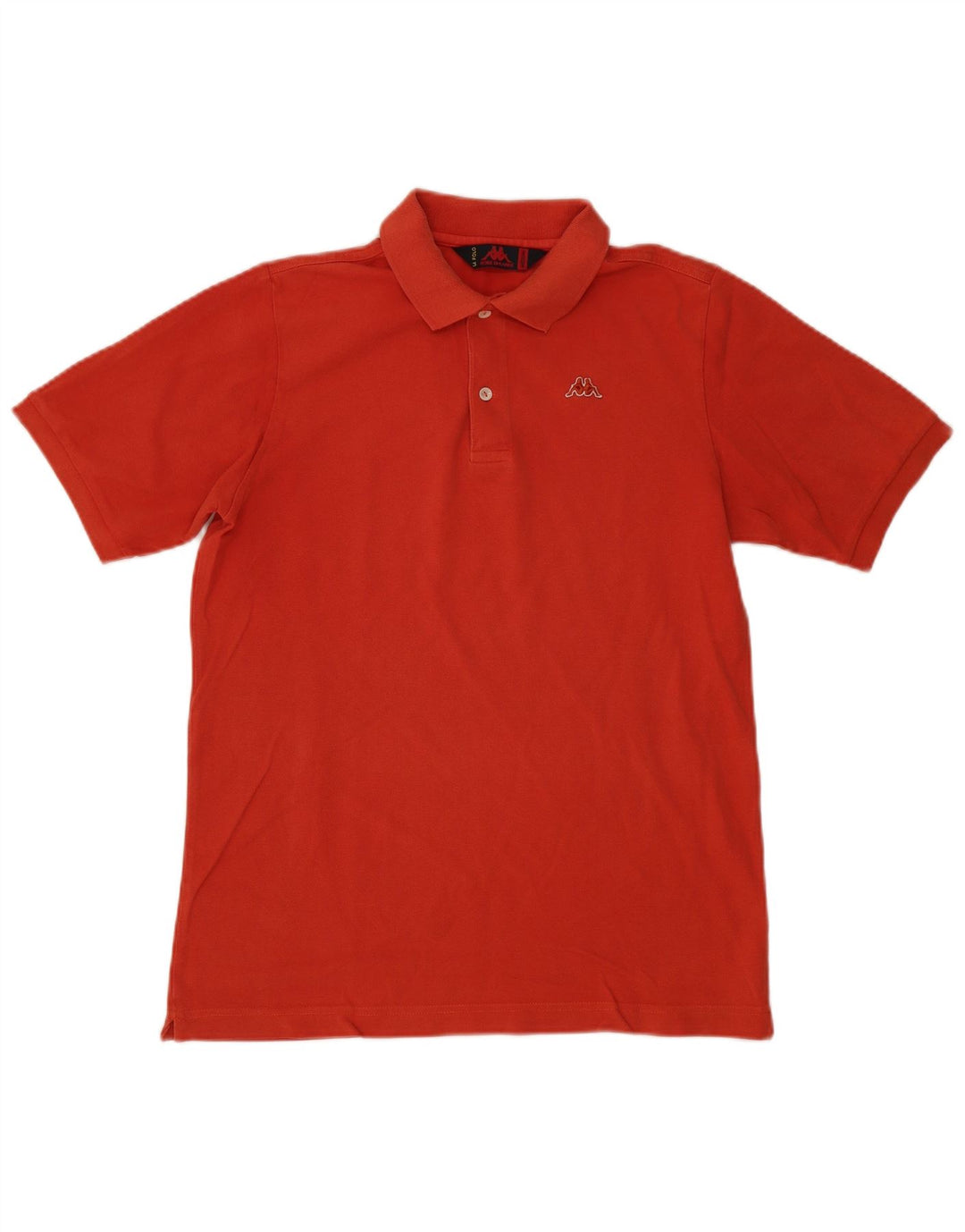 Polo Kappa Hombre Naranja Medio Algodón