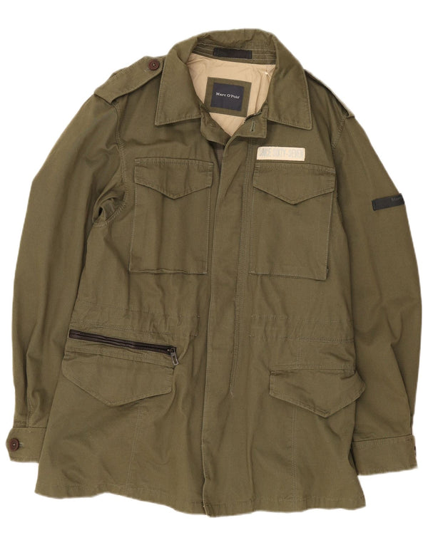 Marc O'Polo Chaqueta militar para hombre UK 36 Small Green Army