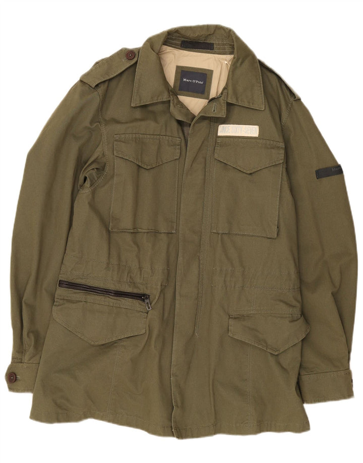 Marc O'Polo Chaqueta militar para hombre UK 36 Small Green Army