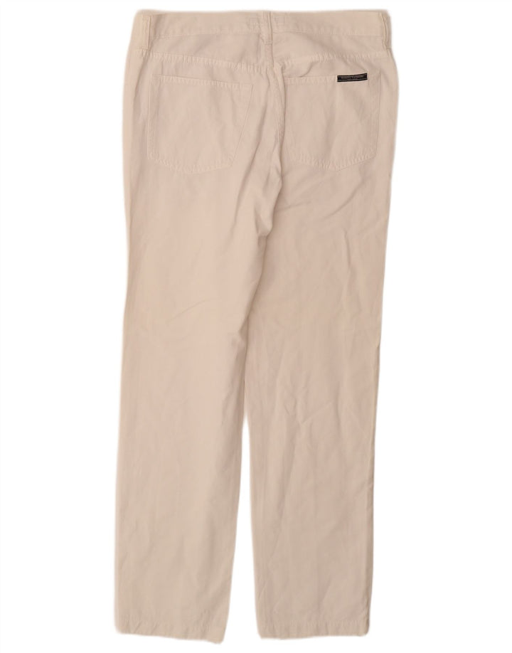 MARINA YACHTING Pantalón Casual Recto Hombre W36 L31 Algodón Blanco
